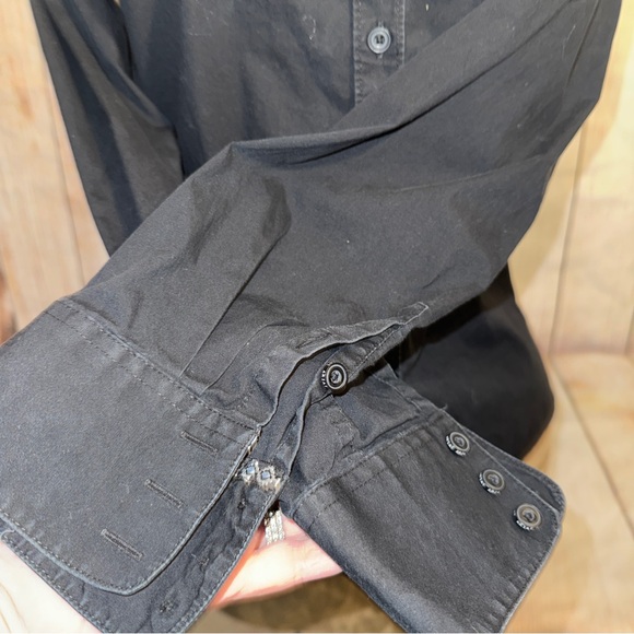 Ariat Women's Kirby Stretch Western Shirt- Black- Poplin- Sz XXL Semi-fitted - Picture 9 of 16